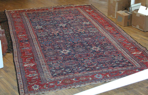 Appraisal: Turkish Carpet Unknown Turkish Qushak Carpet ' x ' Apparently