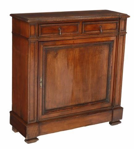 Appraisal: Louis Philippe period mahogany finish cabinet sideboard mid th c