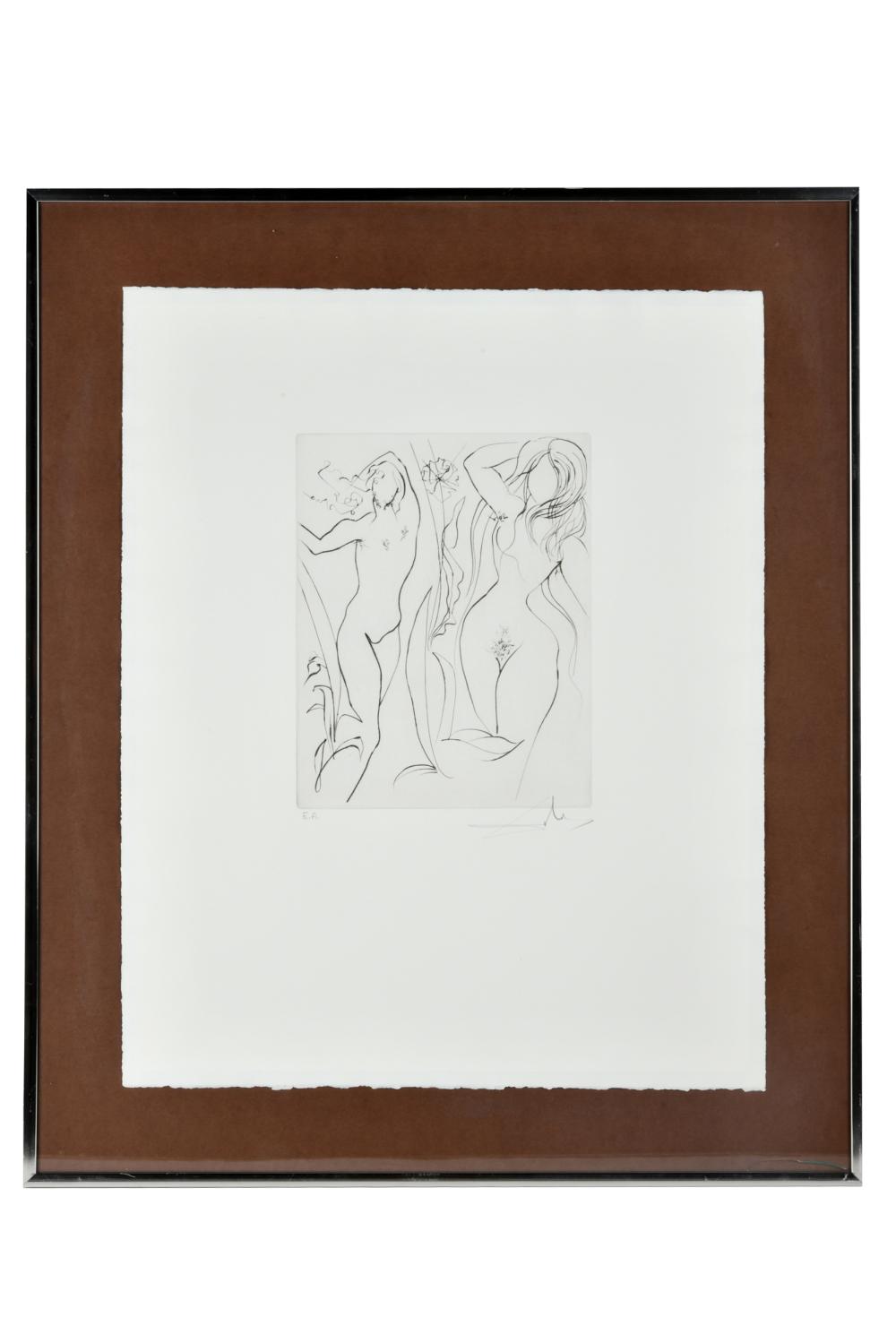 Appraisal: SALVADOR DALI - PARADISE LOST etching pencil-signed lower right E