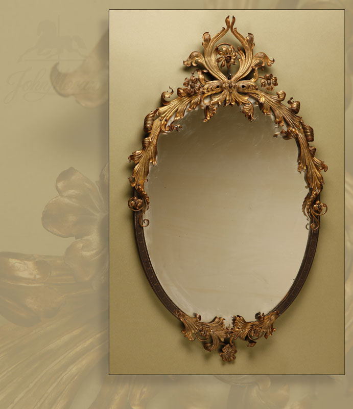 Appraisal: A Trinkkeller parcel-gilt wrought iron and glass mirror A Trinkkeller