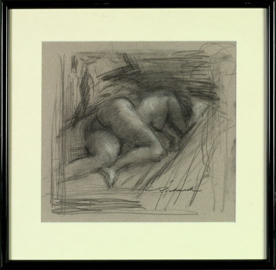 Appraisal: Charles Whitfield Richards American New Orleans - Sleeping Female Nude