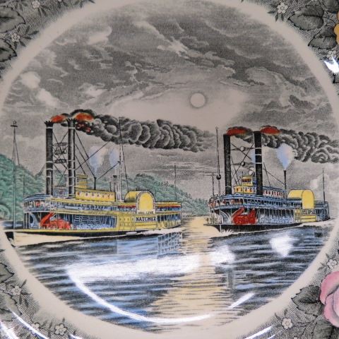 Appraisal: Currier Ives Adams Ironstone Plates