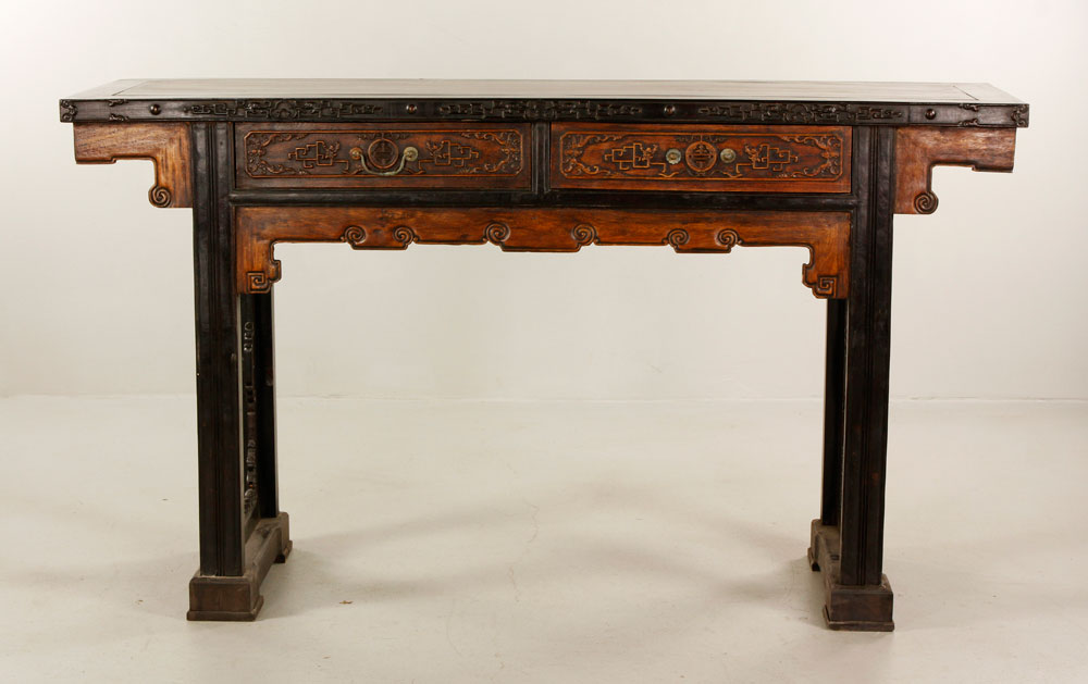 Appraisal: - Chinese Huanghuali Wood Cabinet Chinese cabinet Huanghuali wood x