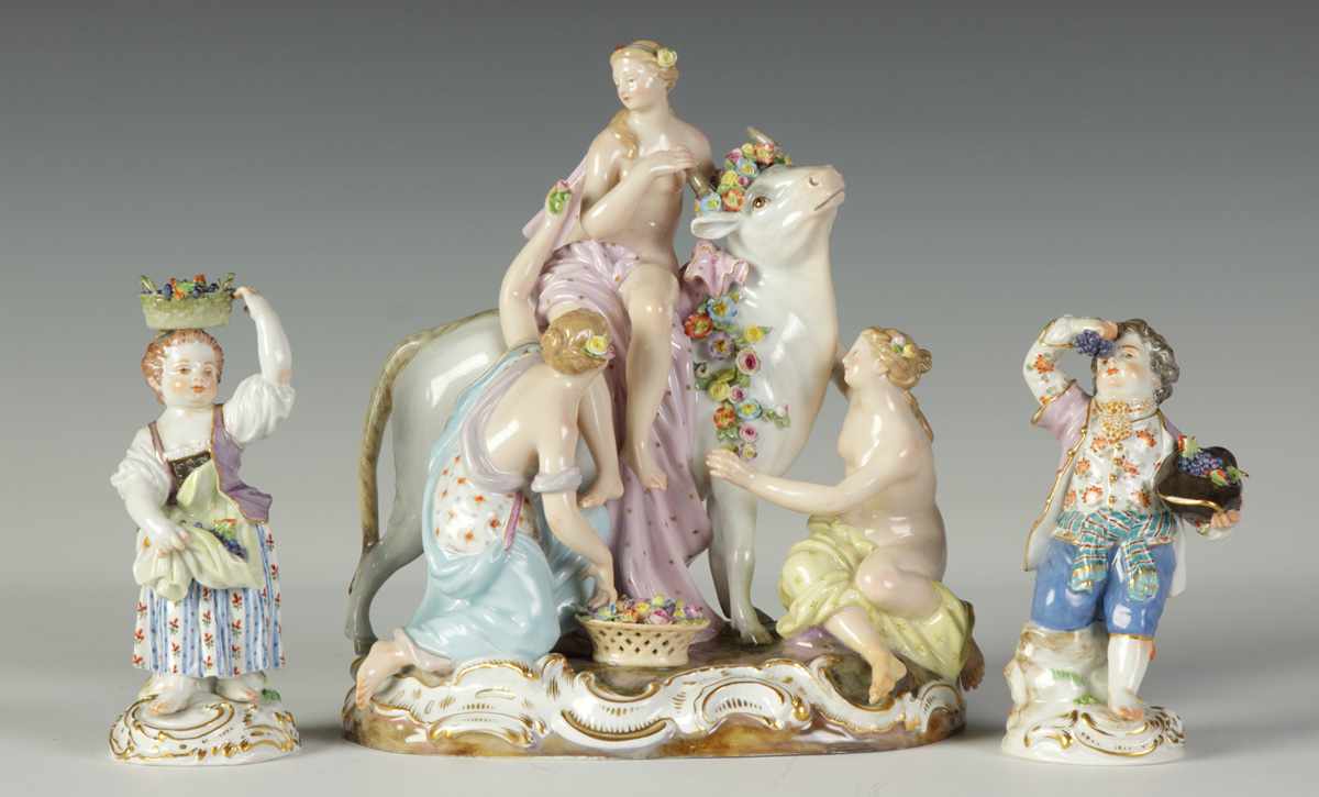 Appraisal: Meissen Figural GroupHorse w ladies Condition Excellent Dimensions Ht ''