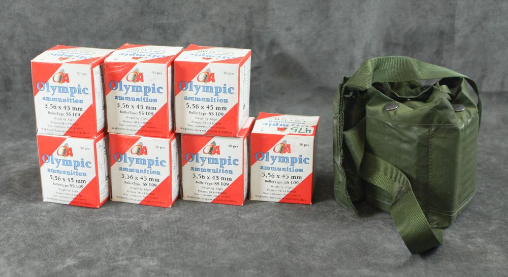 Appraisal: X MM AMMUNITION including boxes Olympic ammunition grain non corrosive