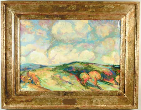 Appraisal: HAROLD C DUNBAR American - FLYING CLOUDS Oil on canvas