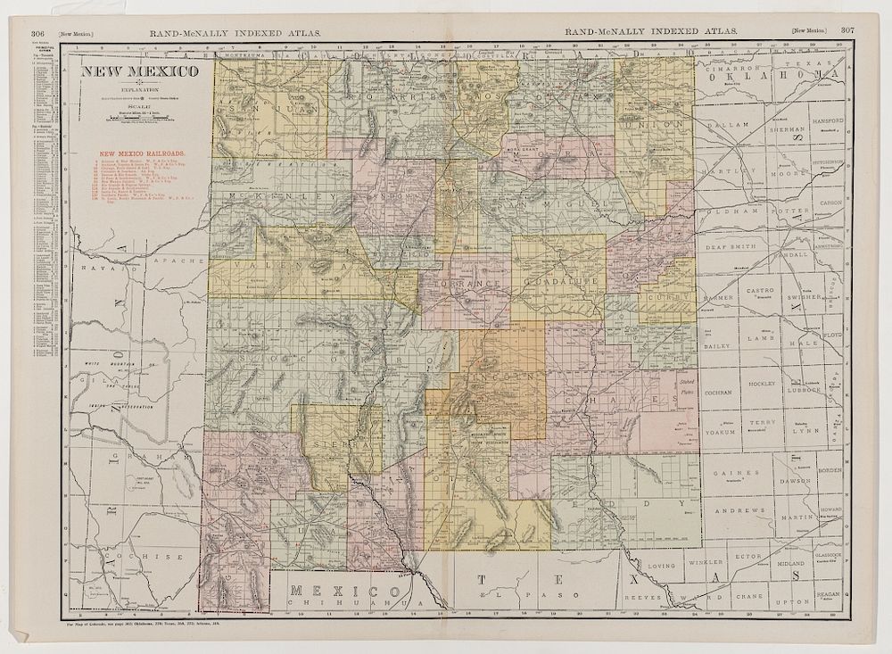 Appraisal: Group of Early Maps of New Mexico Rand McNally Co