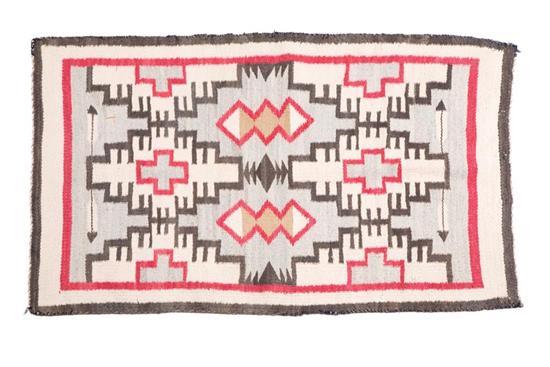 Appraisal: PICTORIAL NAVAJO WEAVING First quarter- th century Wool with arrows