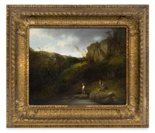 Appraisal: Artist Unknown French Early th Century Landscape with Figures Artist