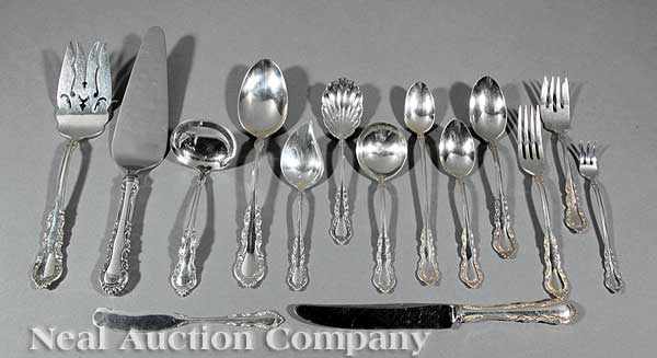 Appraisal: A Reed Barton Georgian Rose Sterling Silver Partial Flatware Service