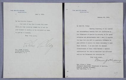 Appraisal: AUTOGRAPHS - INCLUDES PRESIDENTIAL Warren G Harding - TLS -