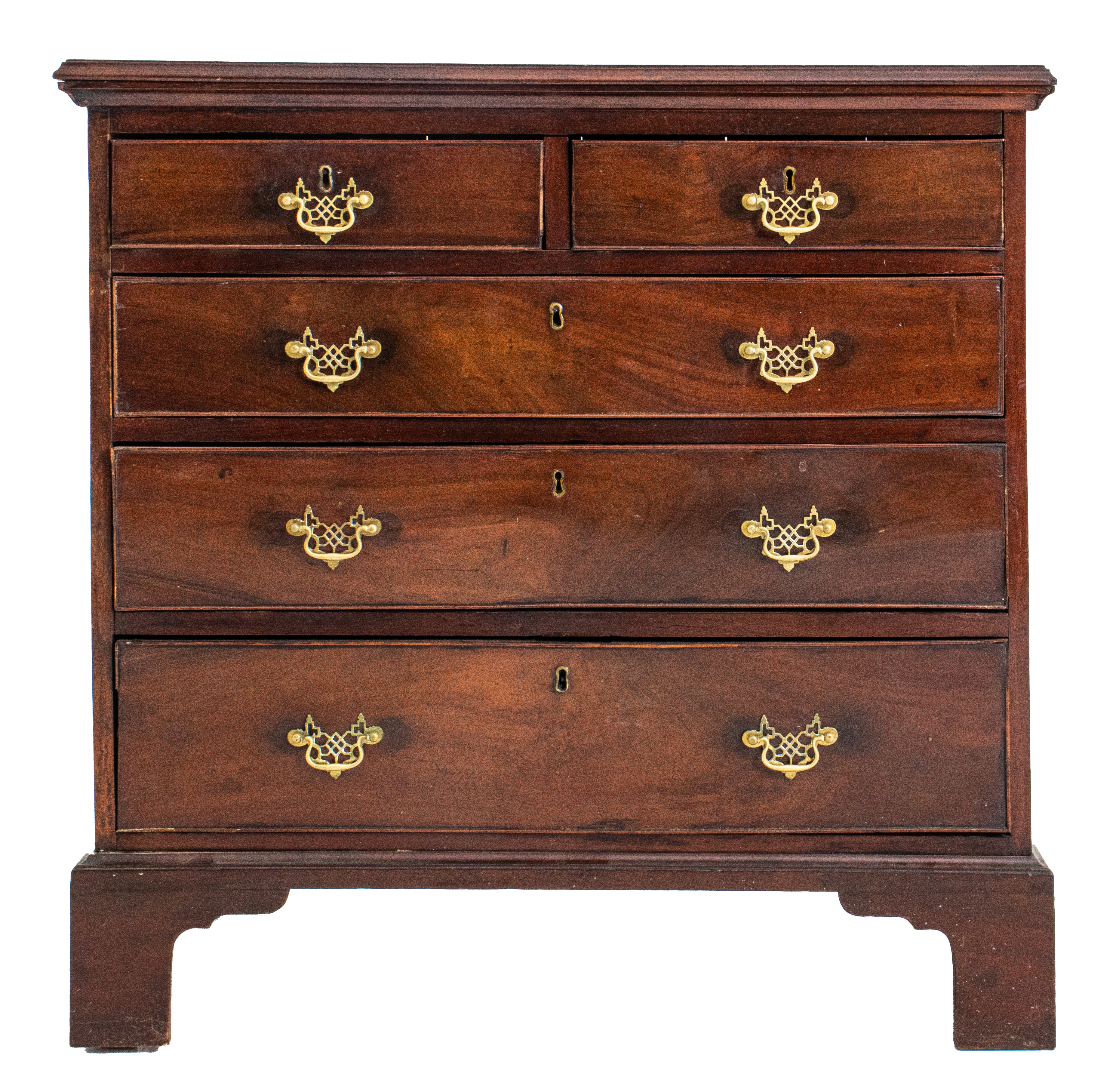 Appraisal: GEORGE III MAHOGANY CHEST OF DRAWERS George III English mahogany