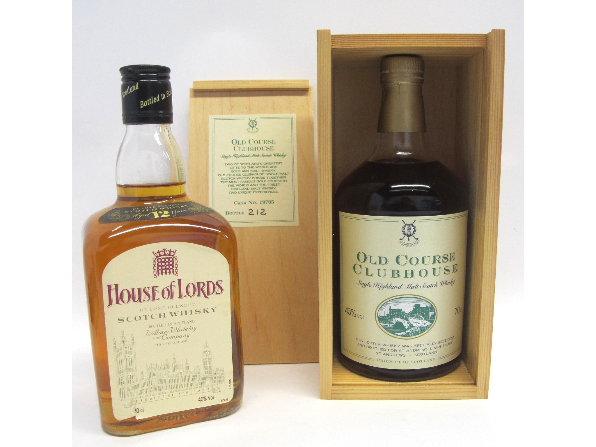 Appraisal: A bottle of House of Lords Deluxe Blended Scotch Whisky