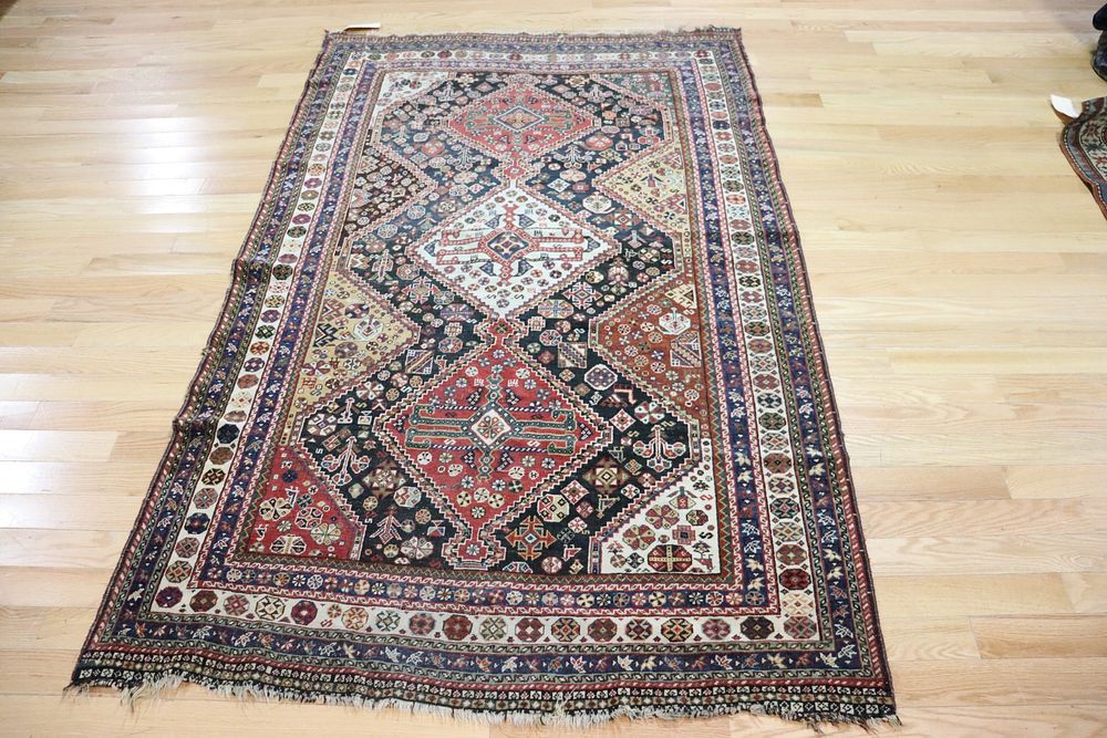 Appraisal: Antique And Finely Hand Woven Kazak Style Carpet From a