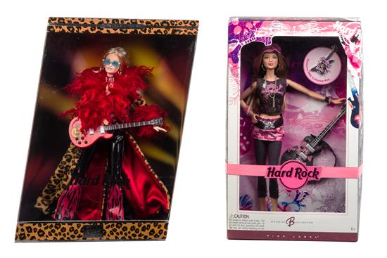 Appraisal: Sale Lot Two Hard Rock Cafe Barbies model k b