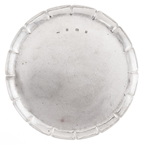 Appraisal: A George VI silver salver of heavy gauge on ivory