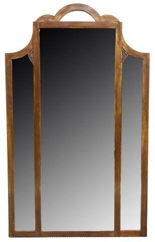 Appraisal: Italian Art Nouveau mirror early thc mahogany frame with arched