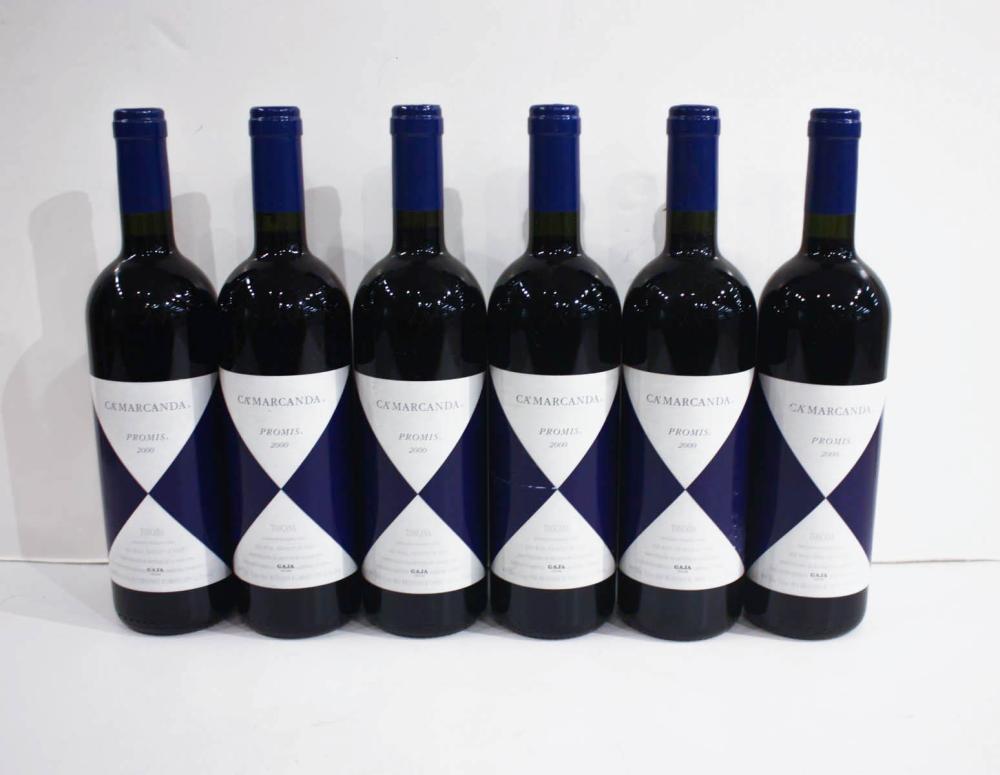 Appraisal: TWELVE BOTTLES OF VINTAGE ITALIAN RED WINE Gaja Ca'Marcanda Promis