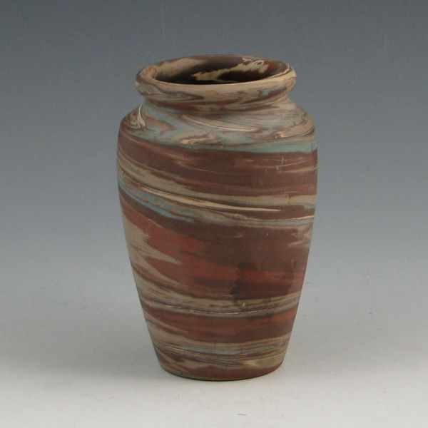 Appraisal: Niloak Mission Swirl vase Marked Niloak No damage or repairs