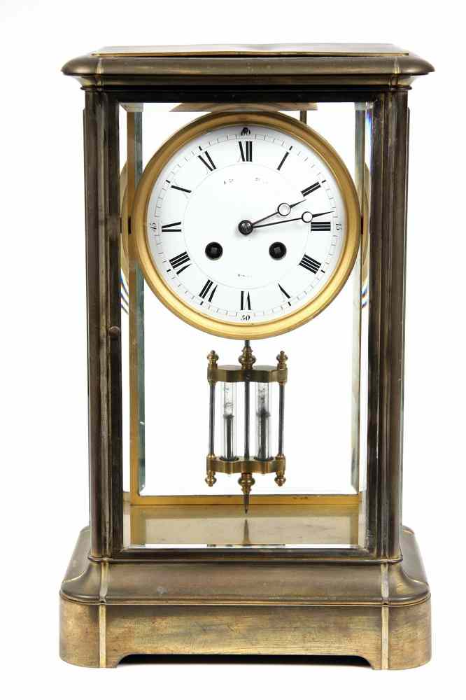 Appraisal: FRENCH CRYSTAL REGULATOR CLOCK - French Crystal Regulator -Day Time