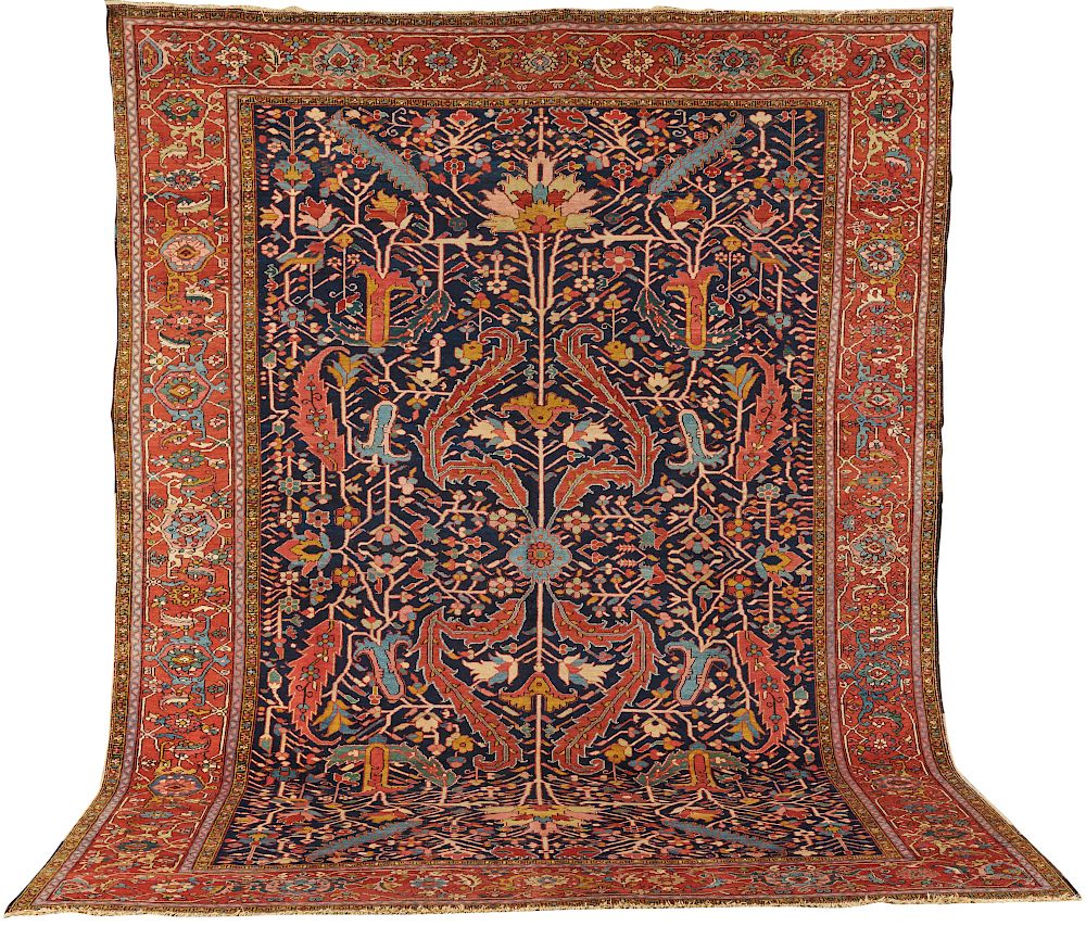 Appraisal: Heriz Carpet Persia ca ft x ft in Heriz Carpet