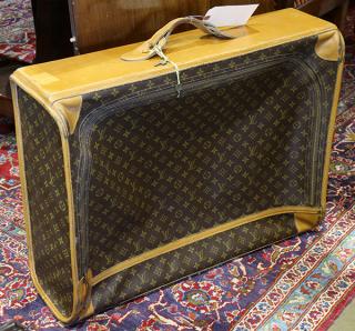 Appraisal: Louis Vuitton soft shell suitcase Louis Vuitton soft shell suitcase