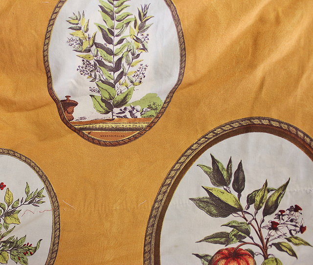 Appraisal: TWO PAIRS OF ZOFFANY AUBUSSON CURTAINS gold ground decorated with