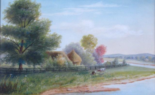 Appraisal: Alden Mote IN - x Watercolor Signed Lower Right Hunter