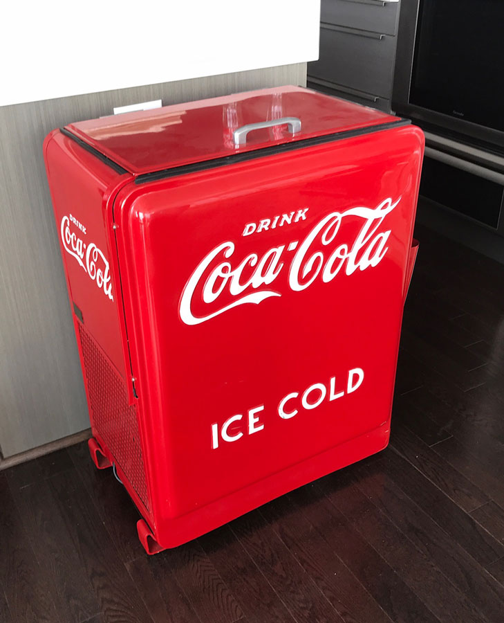 Appraisal: WESTINGHOUSE JUNIOR COCA COLA COOLER Restored lift top reach in