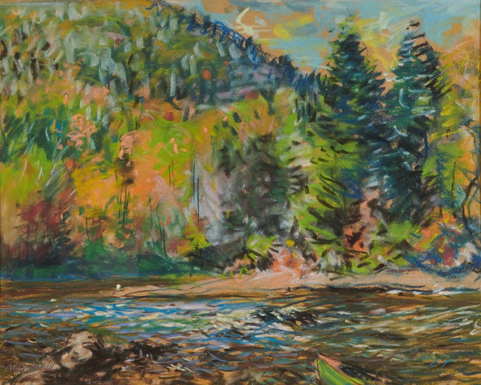 Appraisal: ARTHUR CLIFTON GOODWIN American - Esummac River pastel signed A