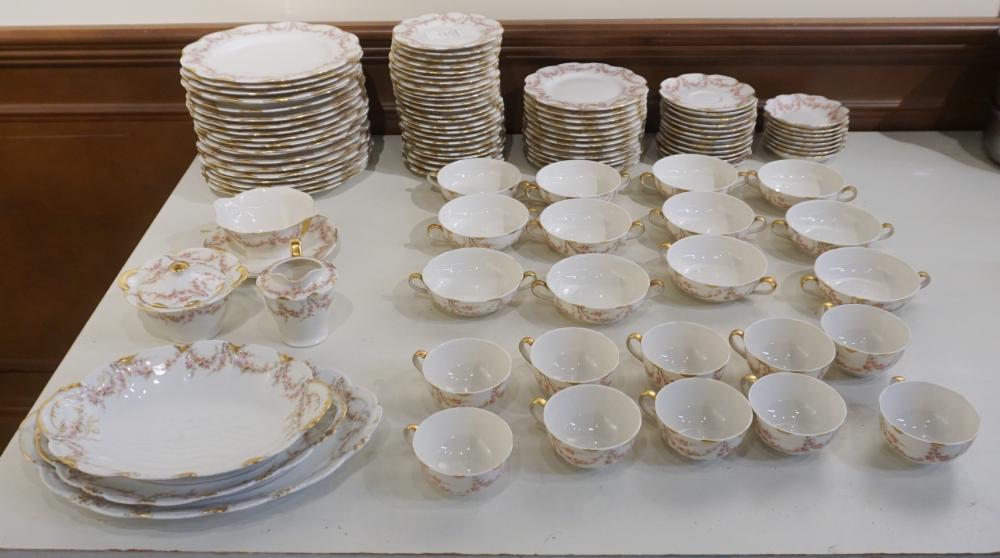 Appraisal: Theodore Haviland 'Varenne' Porcelain -Piece Dinner Service Consisting of Teacups