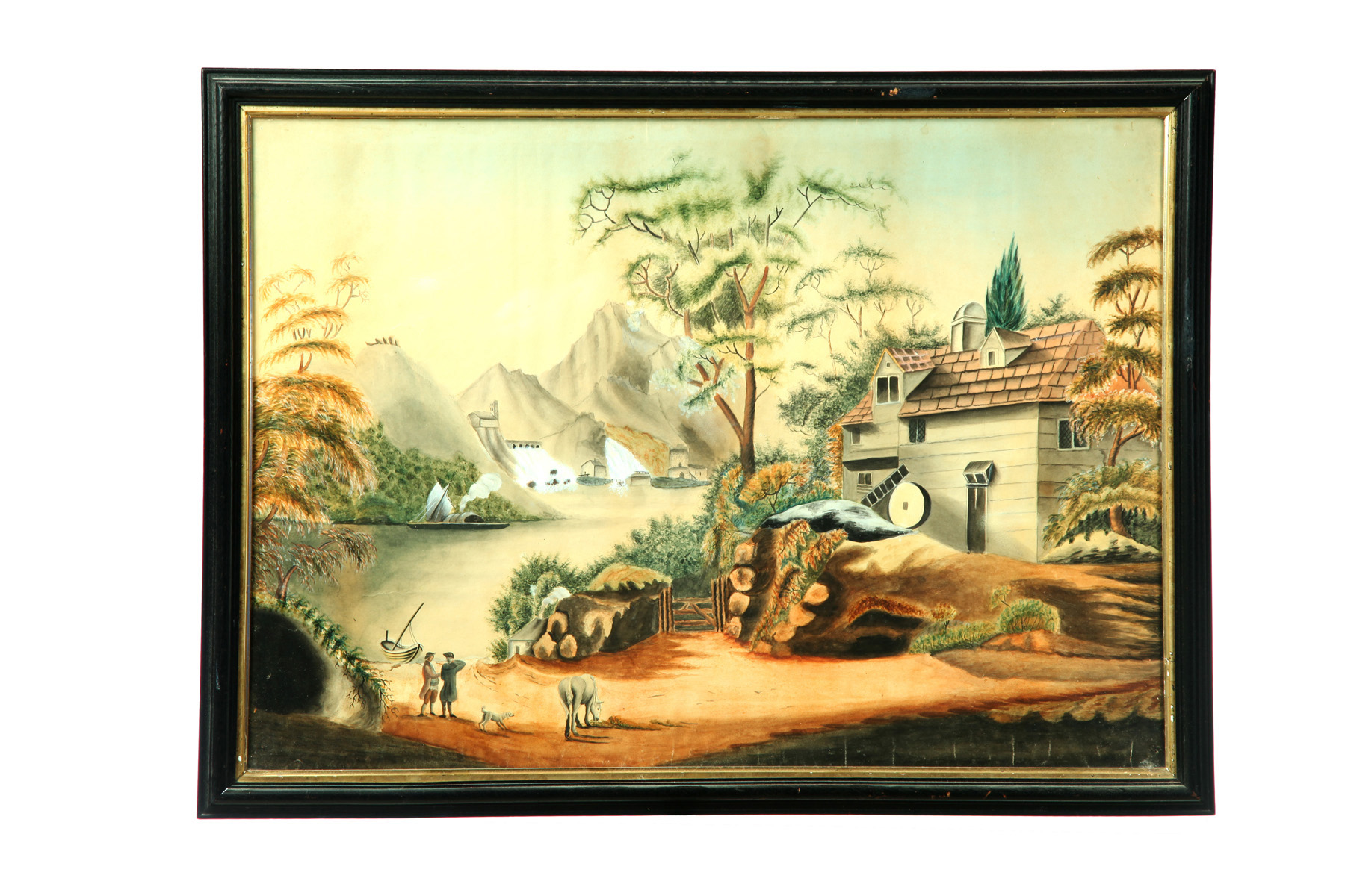 Appraisal: FANCIFUL LANDSCAPE POSSIBLY AMERICAN SCHOOL EARLY TH CENTURY Watercolor on