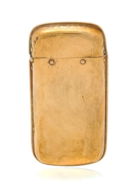 Appraisal: Sale Lot An American Gold Vesta Case the case with