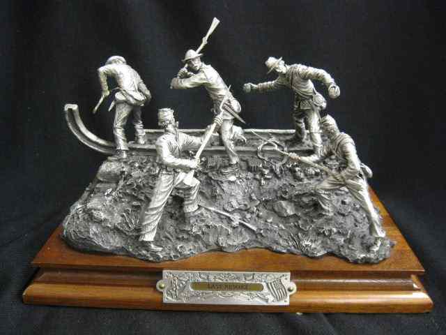 Appraisal: Chilmark Civil War Pewter Figurine ''LastResort'' by Francis Barnum of