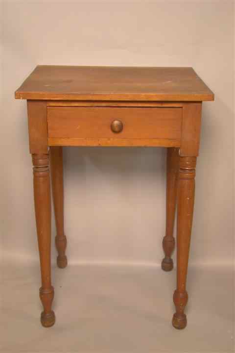 Appraisal: FEDERAL CHERRYWOOD SIDE TABLE circa probably Southern States the rectangular