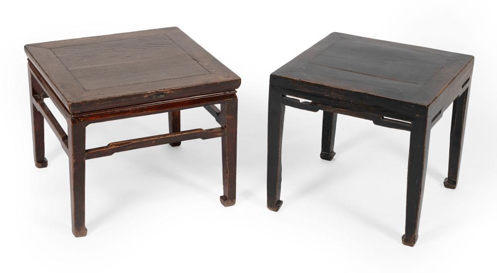 Appraisal: TWO SIMILAR CHINESE WOODEN TABLES LATE TH EARLY TH CENTURY