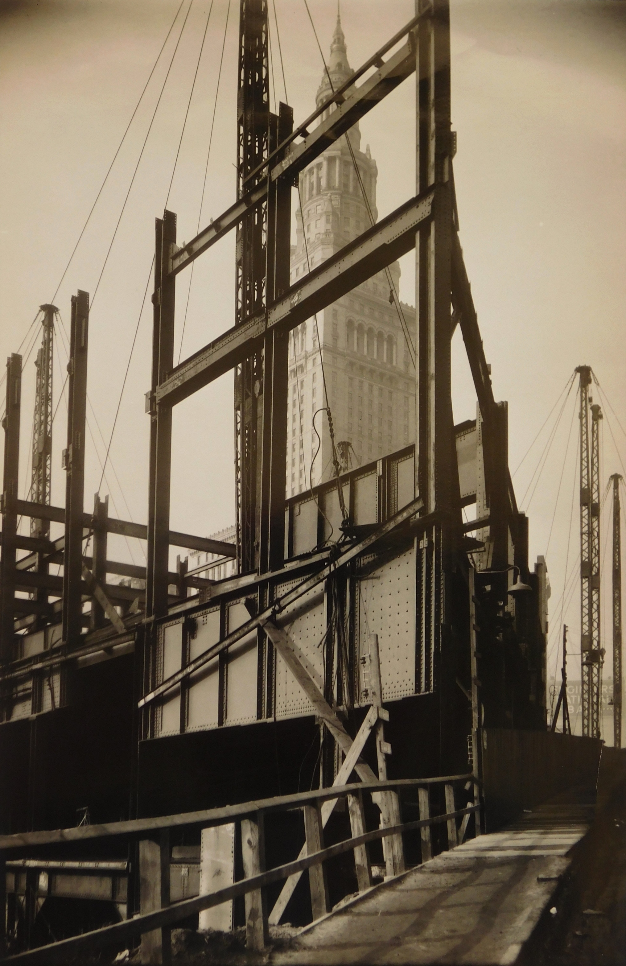 Appraisal: Margaret Bourke-White American - ''Through Structural Work''- silver gelatin print