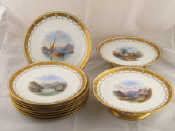 Appraisal: A th c Minton dessert service of eight plates and