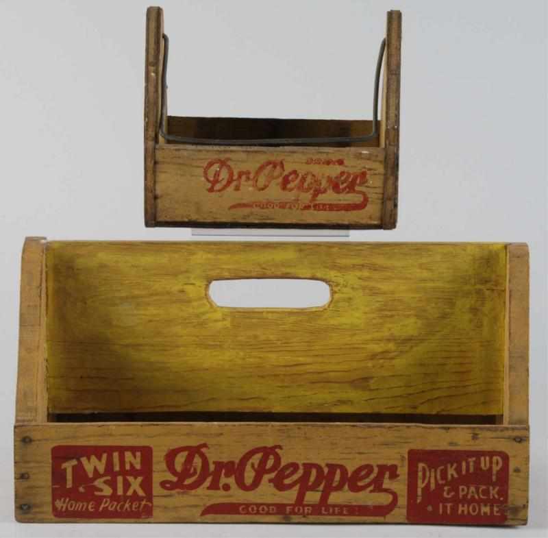 Appraisal: Lot of Wooden Dr Pepper Bottle Carriers Description s to