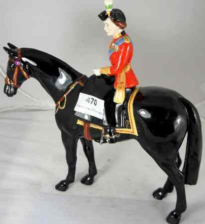 Appraisal: Beswick Queen Elizabeth II mounted on black horse limited edition