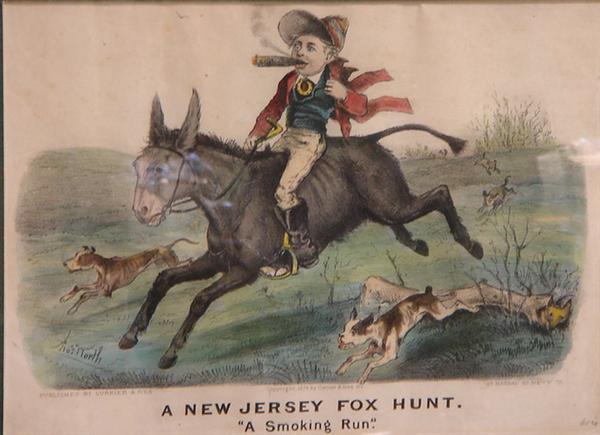 Appraisal: Currier Ives A New Jersey Fox Hunt A Smoking Run