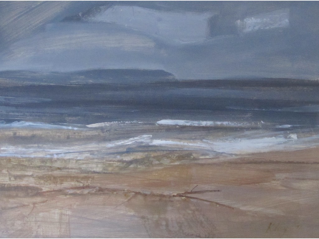 Appraisal: ROBERT KELSEY b WINTER SEA Acrylic signed and dated x