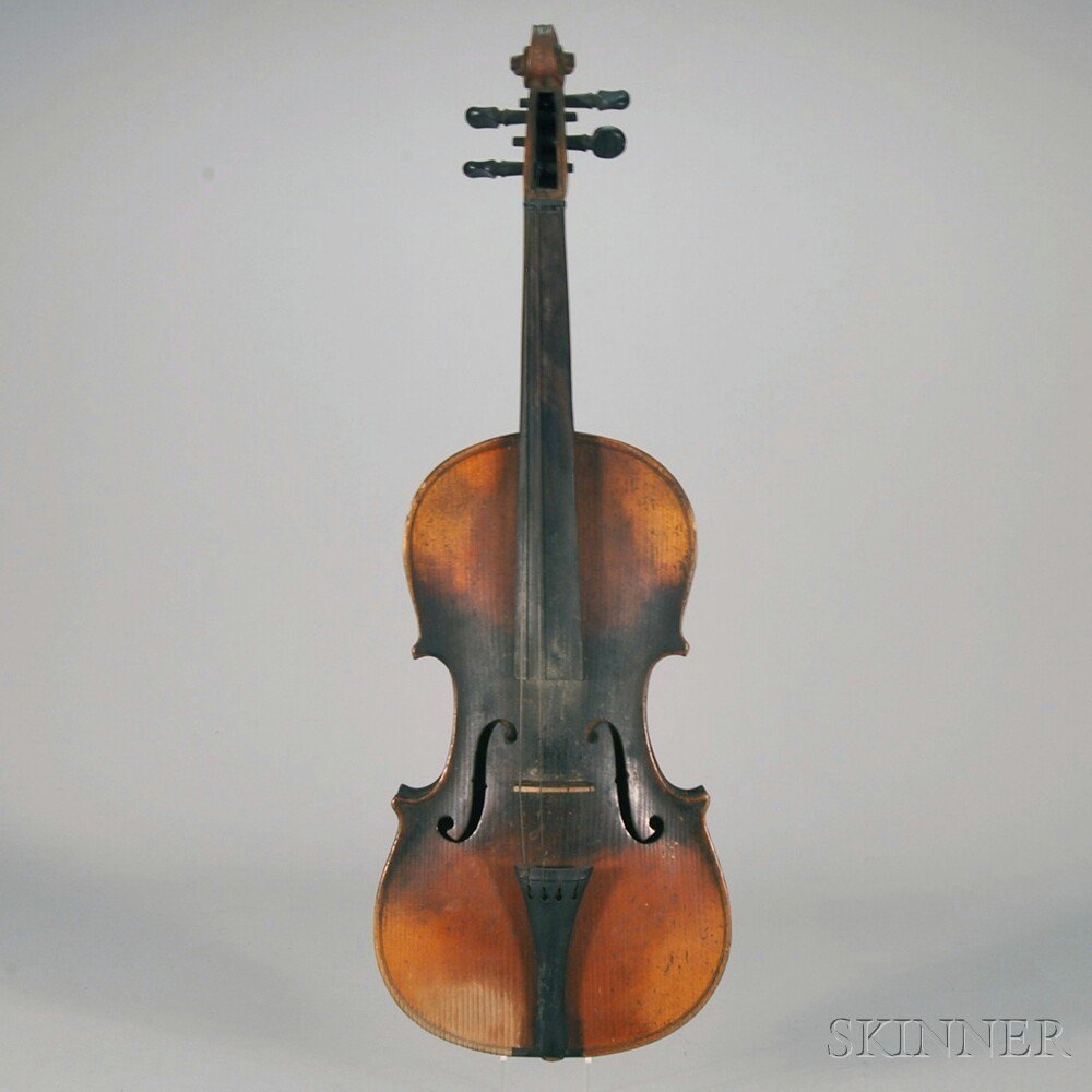 Appraisal: German Violin labeled COPY OF ANTONIUS STRADIVARIUS MADE IN GERMANY