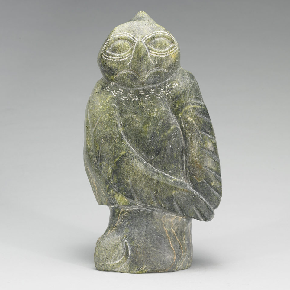 Appraisal: OSUITOK IPEELEE - E - Cape Dorset OWL stone ca