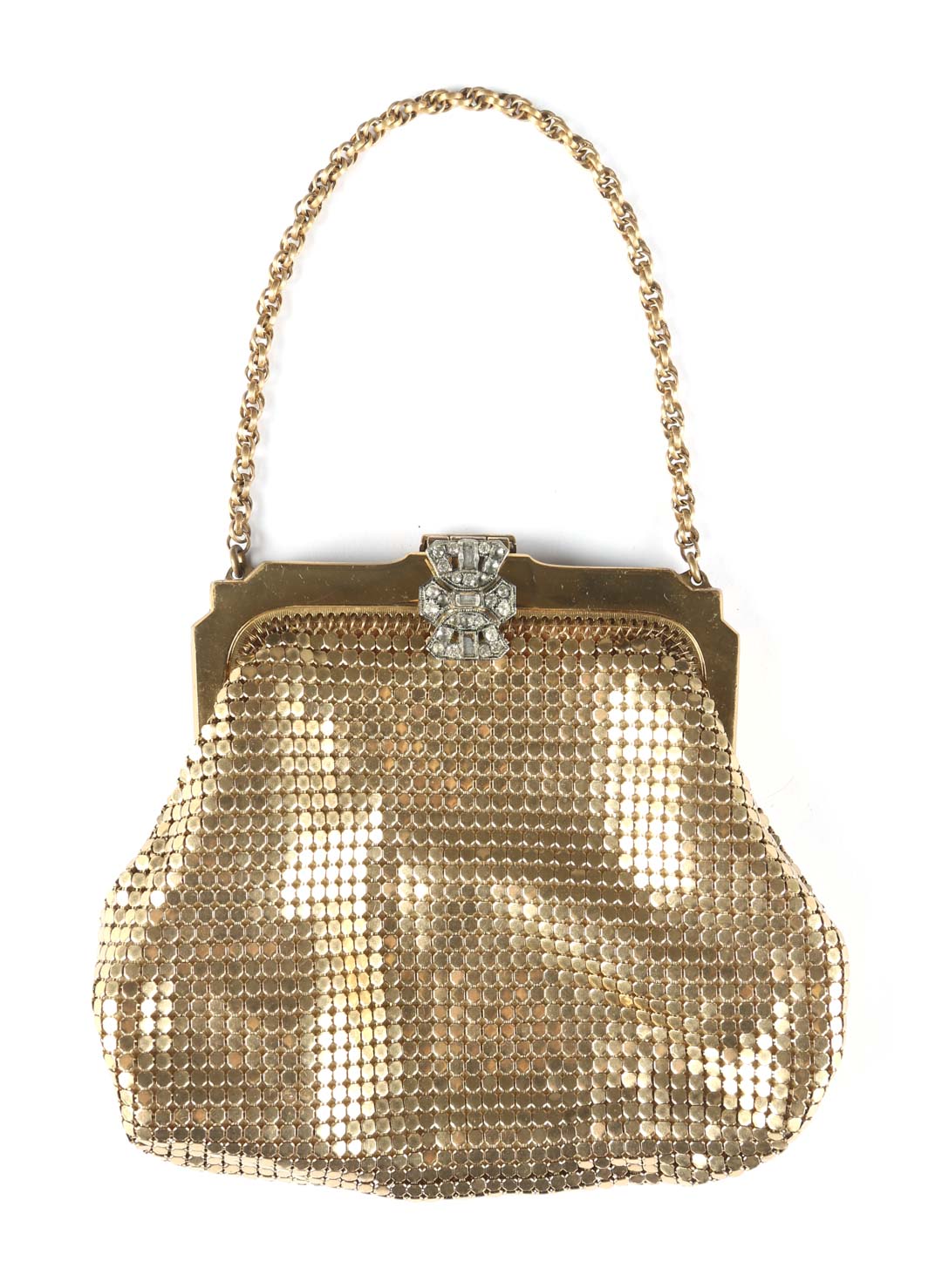 Appraisal: A Whiting and Davis Gold Mesh Evening Bag