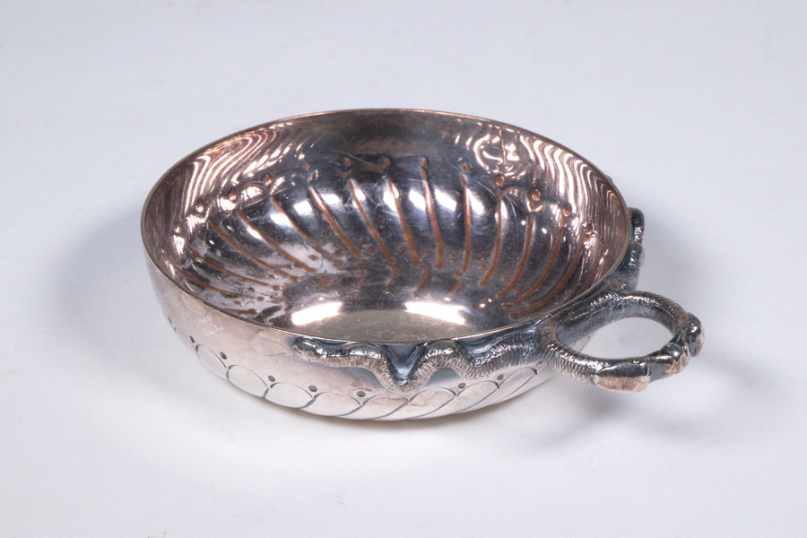 Appraisal: TH C FRENCH SILVER WINE TASTER Late th c Silver