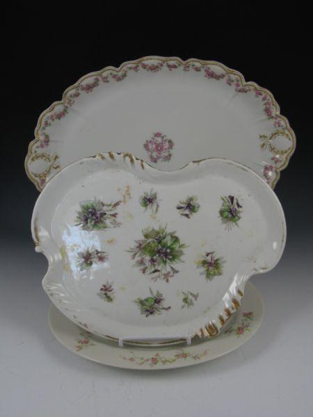 Appraisal: Three French Limoges Serving Platters the first by Haviland oval