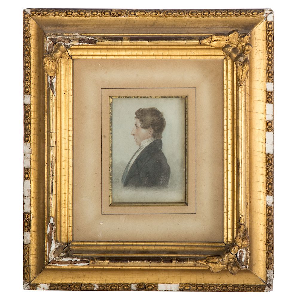 Appraisal: Portrait Miniature of Jacob Kirby Ringgold late th century profile