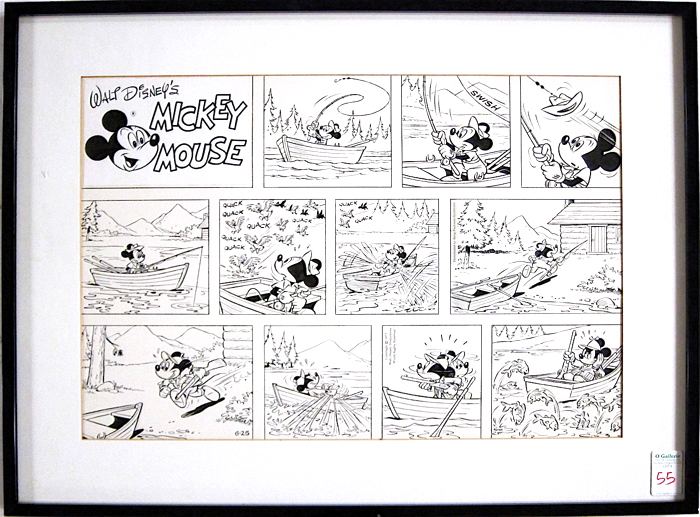 Appraisal: ARTHUR FLOY GOTTFREDSON ORIGINAL MIXED MEDIA ILLUSTRATION California - Mickey