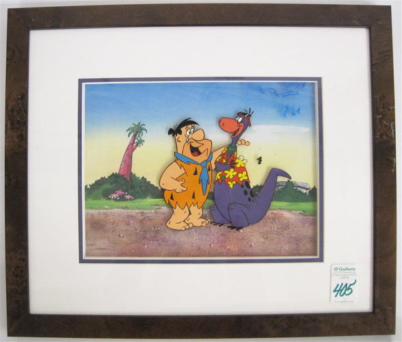 Appraisal: AN ORIGINAL GOUACHE ON CELLULOID production animation cel a field